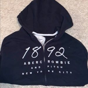 A&F women’s M black zip hoodie